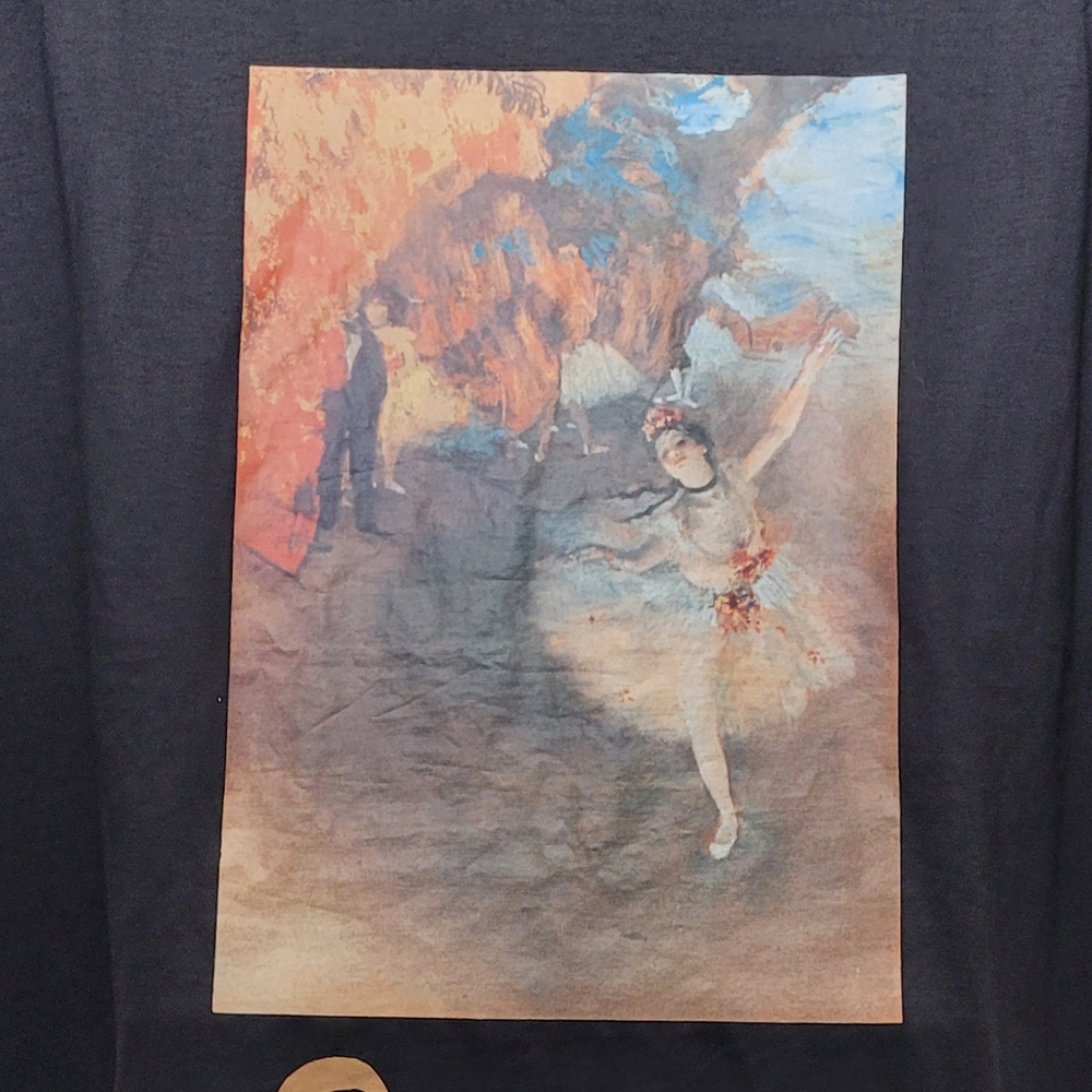Edgar Degas Ballerina The Star Art Tee Shirt Laurent Monteil T-Shirt 100% Cotton - Picture 2 of 9